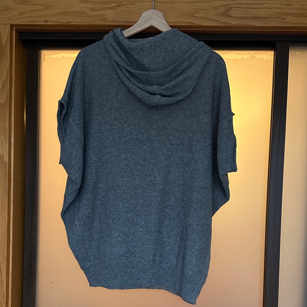 Wool Gray Knit Hoodie - Picture 7 of 9